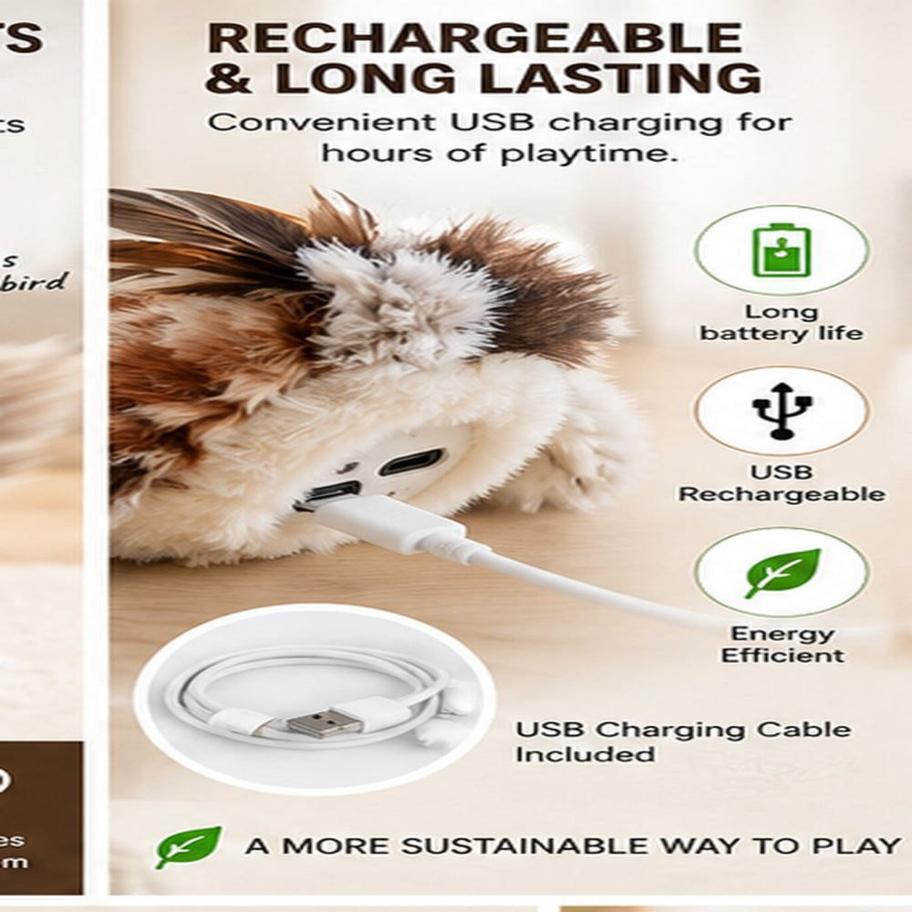 Petlytics™ FeatherPlay Interactive Bird Toy