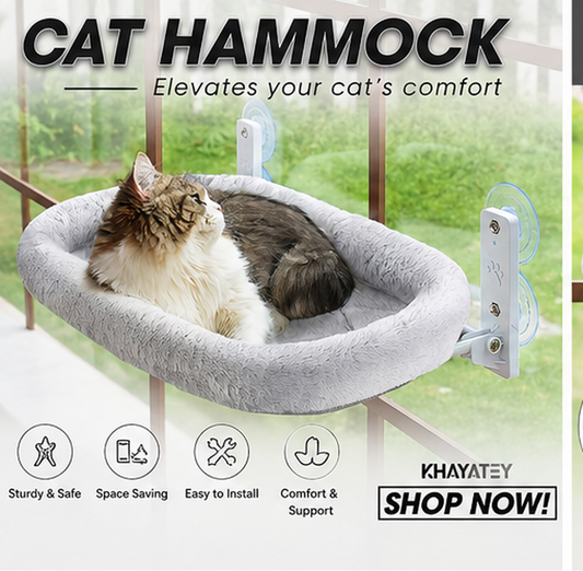 Petlytics™ PurrHammock — Cozy Cat Window Hammock