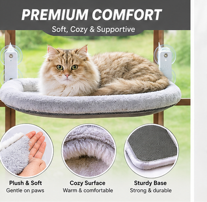 Petlytics™ PurrHammock — Cozy Cat Window Hammock