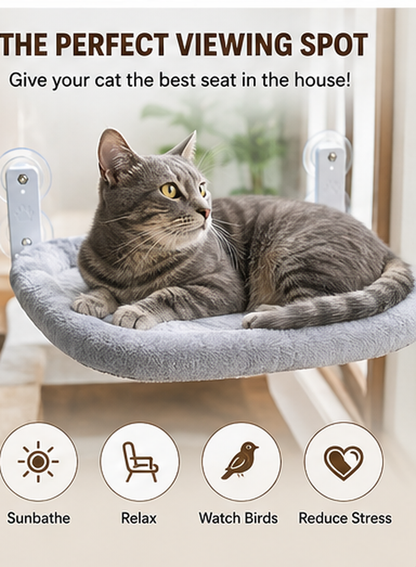 Petlytics™ PurrHammock — Cozy Cat Window Hammock