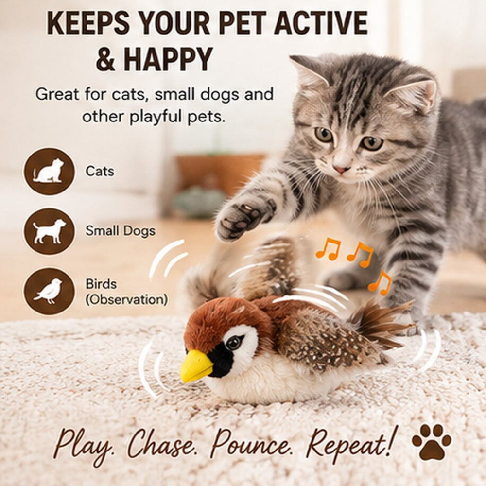 Petlytics™ FeatherPlay Interactive Bird Toy