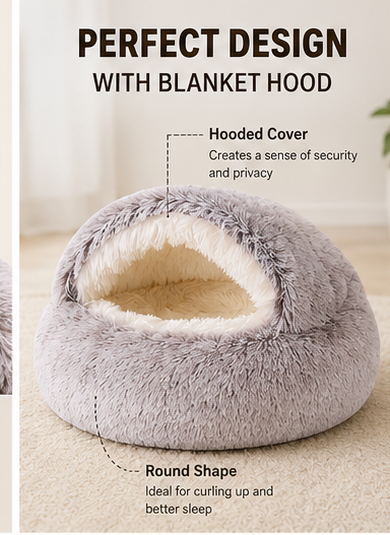Petlytics™ CozyCocoon 2-in-1 Bed