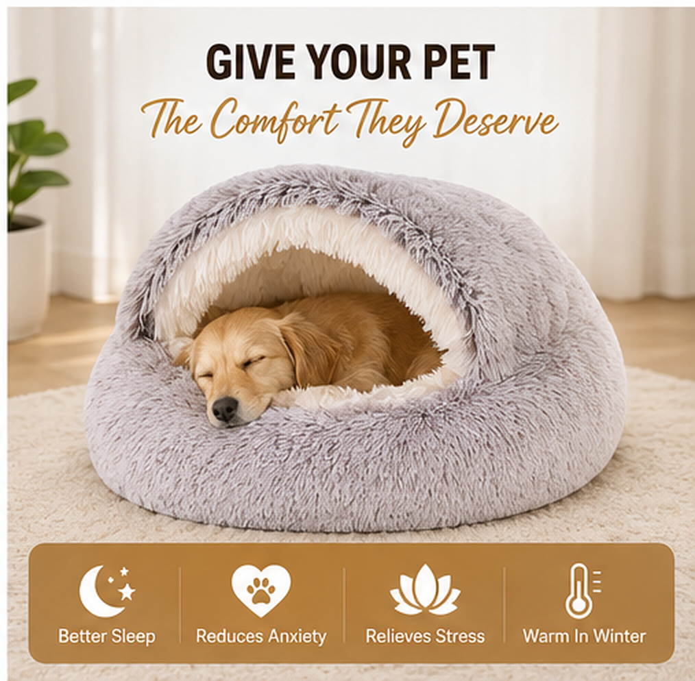 Petlytics™ CozyCocoon 2-in-1 Bed