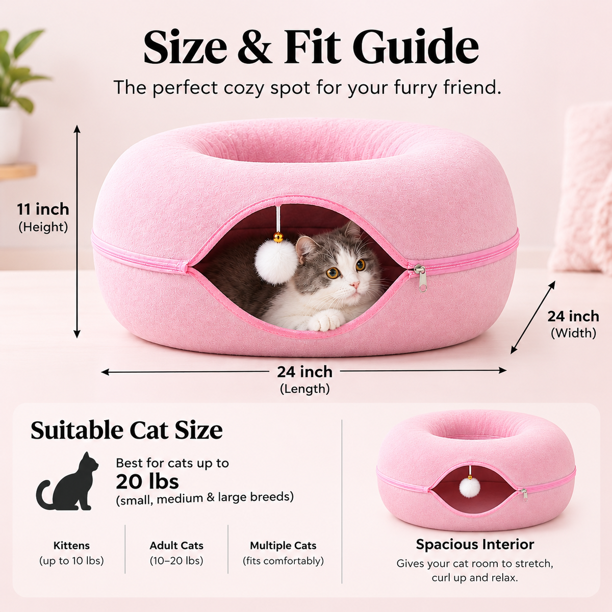 Petlytics™ Peekaboo Cat Cave
