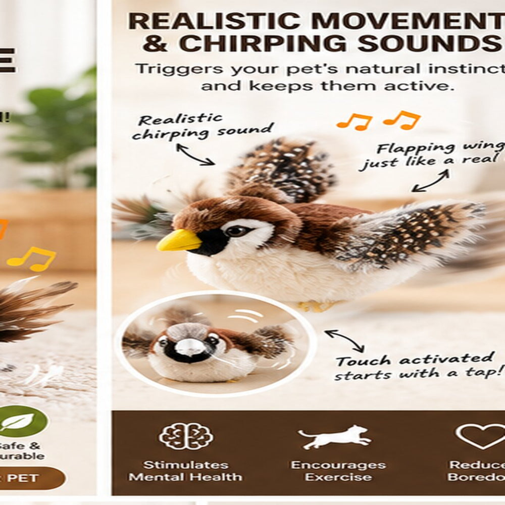Petlytics™ FeatherPlay Interactive Bird Toy
