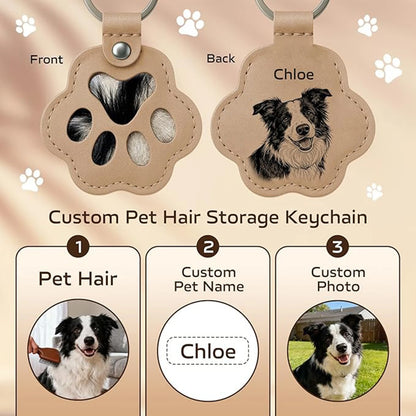 Pet Hair Keychain