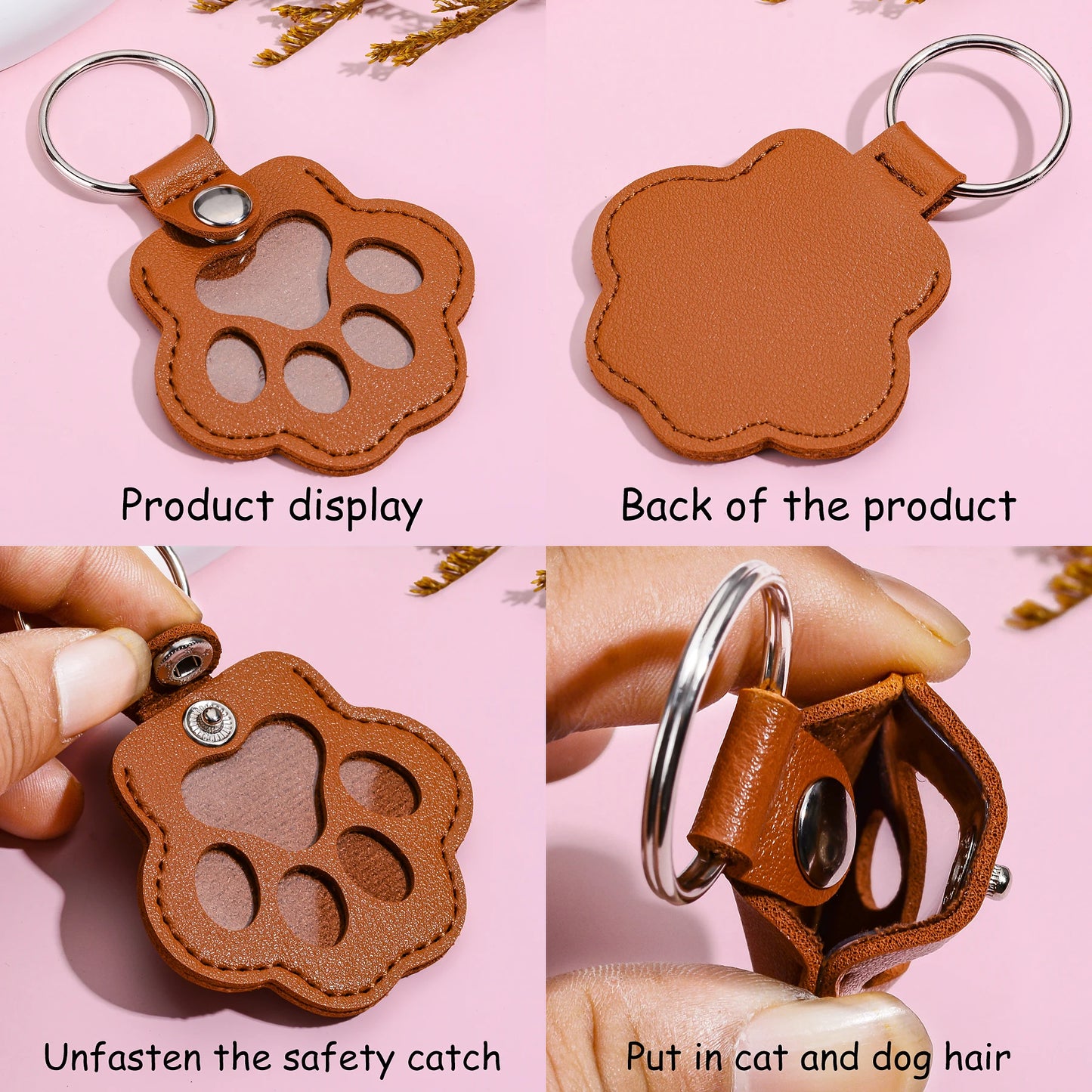 Pet Hair Keychain